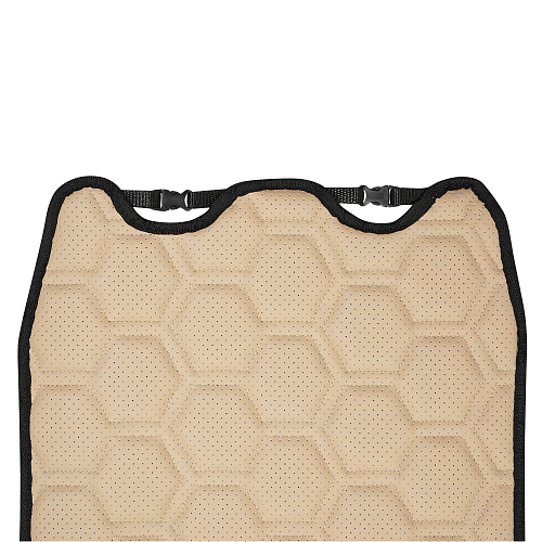 Накидка "Алькантара", задняя (3 предмета), экокожа с перфорацией, бежевая