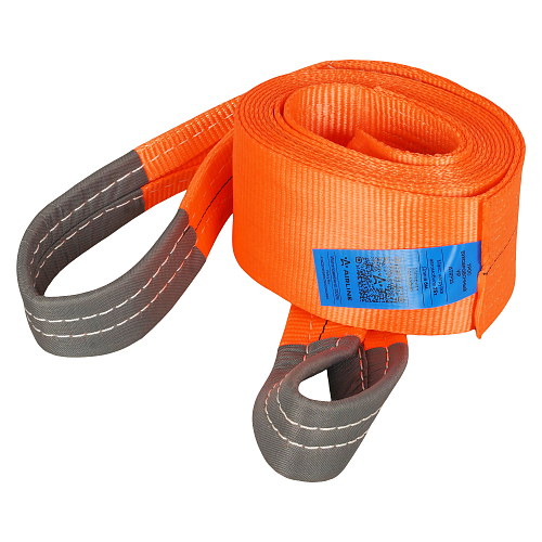 Трос VIP буксировочный усиленный (лента) 25 т, 6 м, без крюков, мешок МП-серия