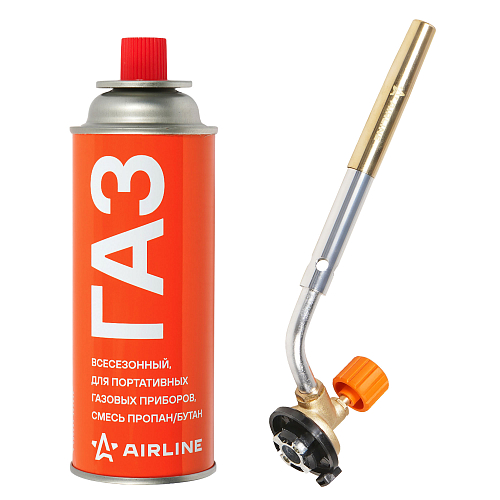 Горелка D12*130мм+Баллон с газом, набор, цанговое соединение