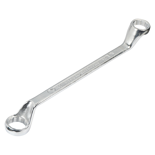 Ключ накидной с изгибом 24х27мм, пласт. подвес