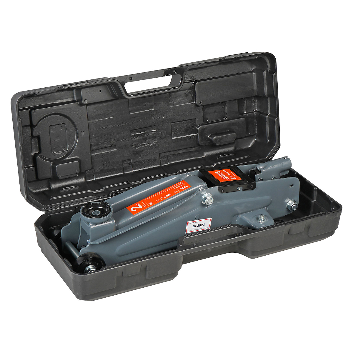 Домкрат подкатной 2т 135-380мм, кейс МП-серия