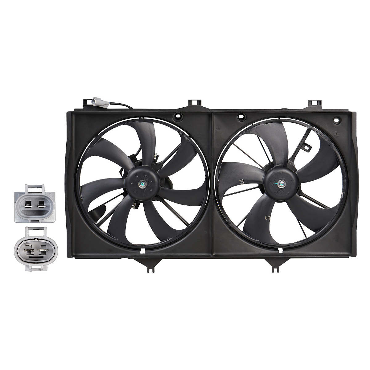 Электровентилятор охлаждения для автомобилей Toyota Camry (XV40) (07-) 2.4i (2 вент.) (с кожухом)