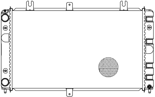 Радиатор охлаждения для а/м Лада 2170-72 Приора (паяный)