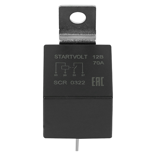 Реле защиты стартера 12V 70A 4 контакта (с кронштейном, без резистора)