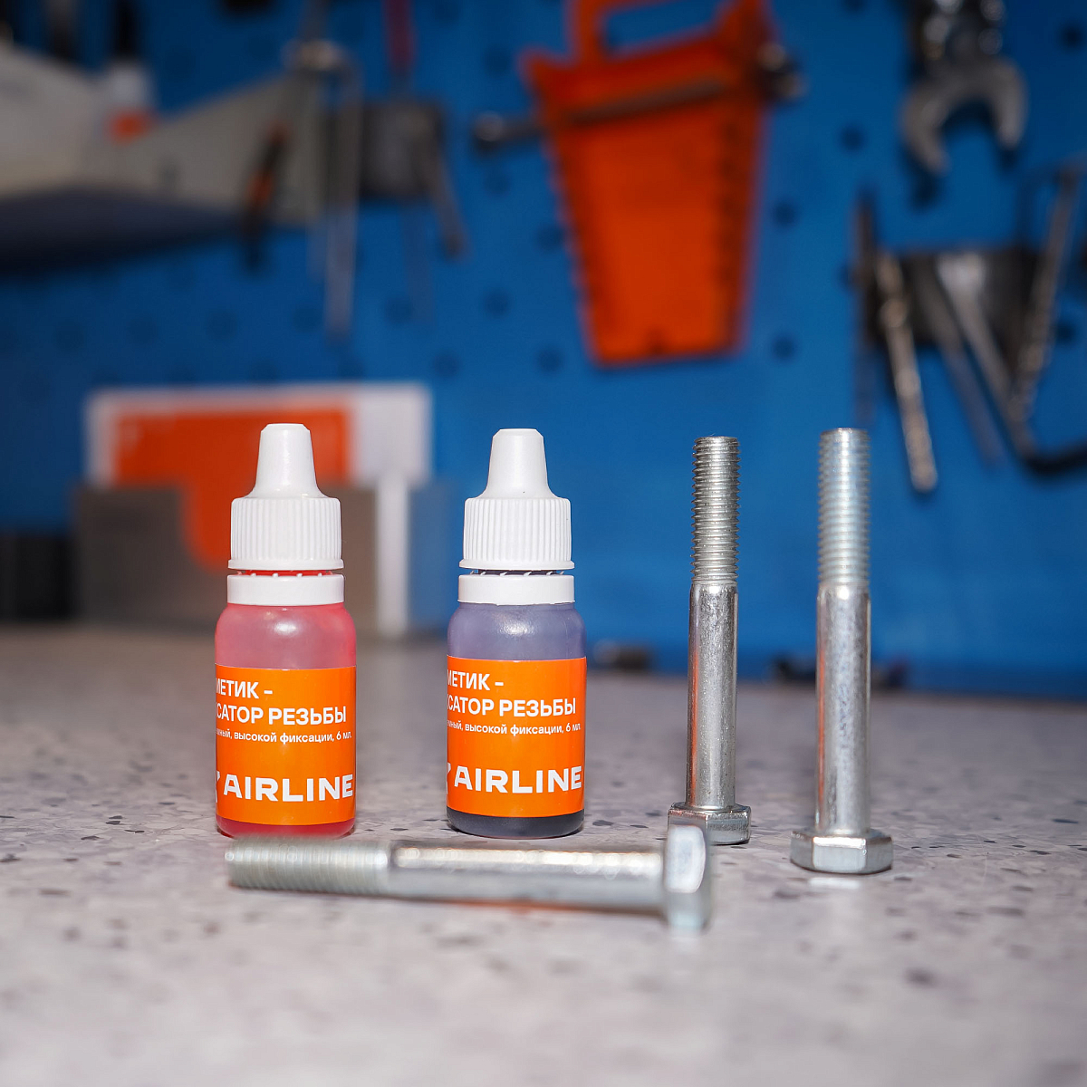 Герметик-фиксатор резьбы, неразъемный, термостойкий (+250 С), 6 мл.