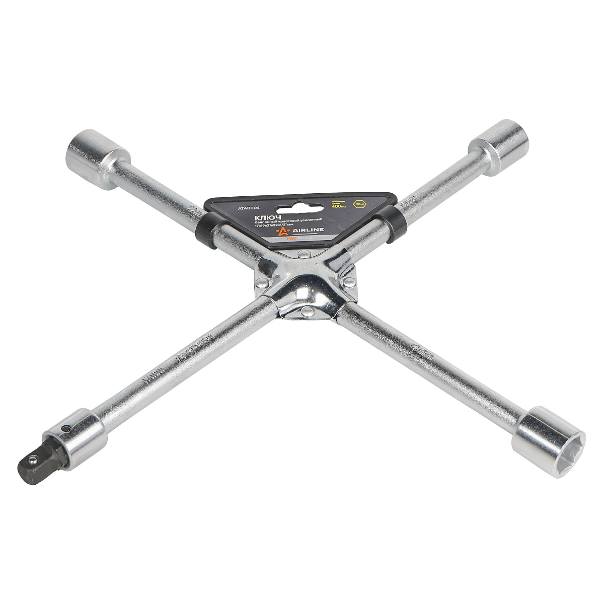 Ключ баллонный крестовой усиленный (17*19*21*22*1/2) 400мм PRO