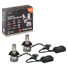 Лампа светодиодная H4 PRO, 50Вт, 9200Лм (4600Лм x 2), 6000К (Белый), 12/24В, комплект 2 шт.