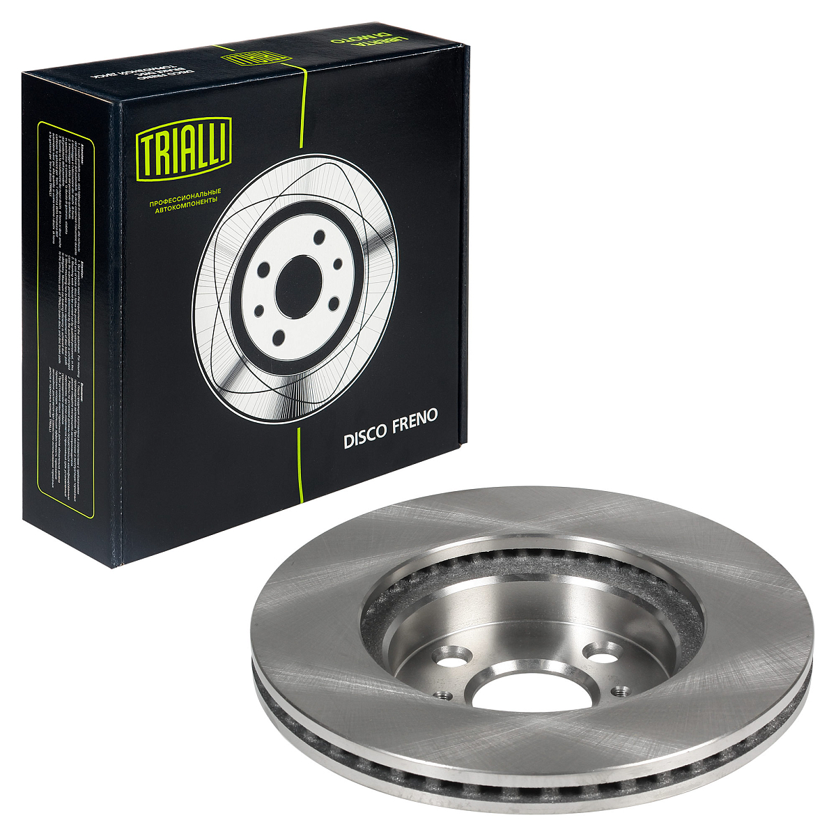 Диски тормозные для автомобилей Toyota Yaris (05-) без ABS передний d=255 окрашенный