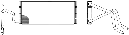 Радиатор отопителя для а/м Sitrak C7H/Howo T5G