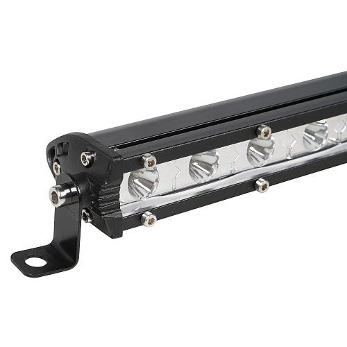 Фара (балка) светодиодная однорядная, 18LED, дальний свет, 27Вт, 500x30x47мм, 12/24В