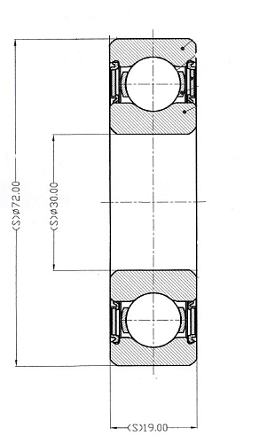 Подшипник полуоси для автомобиля Лада 2101