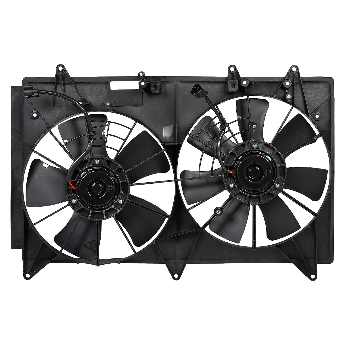 Электровентилятор охлаждения для автомобилей Mazda CX-7 (06-) (2 вент.) (с кожухом)