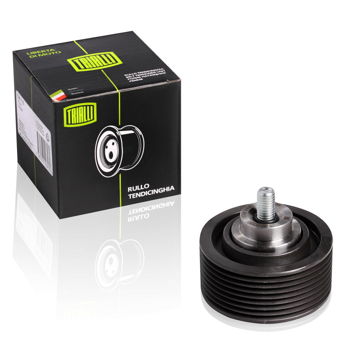 Ролик приводного ремня для автомобилей ГАЗ/ПАЗ/КамАЗ (дв. Cummins Isf 3.8) (опорный) правый верхний с винтом