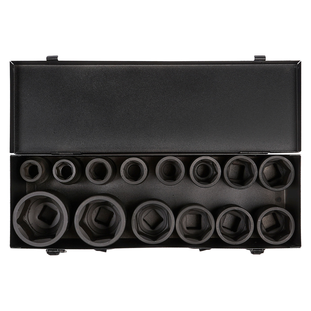 Набор головок ударных 3/4"DR L=56мм, 14пр. (17-50мм) мет. кейс