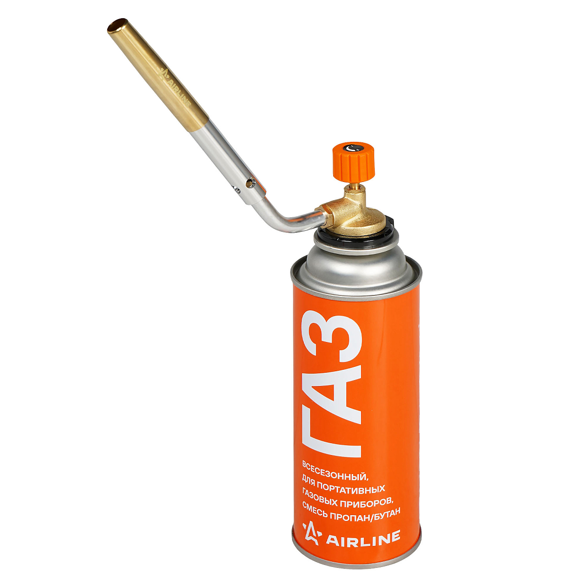 Горелка D12*130мм+Баллон с газом, набор, цанговое соединение