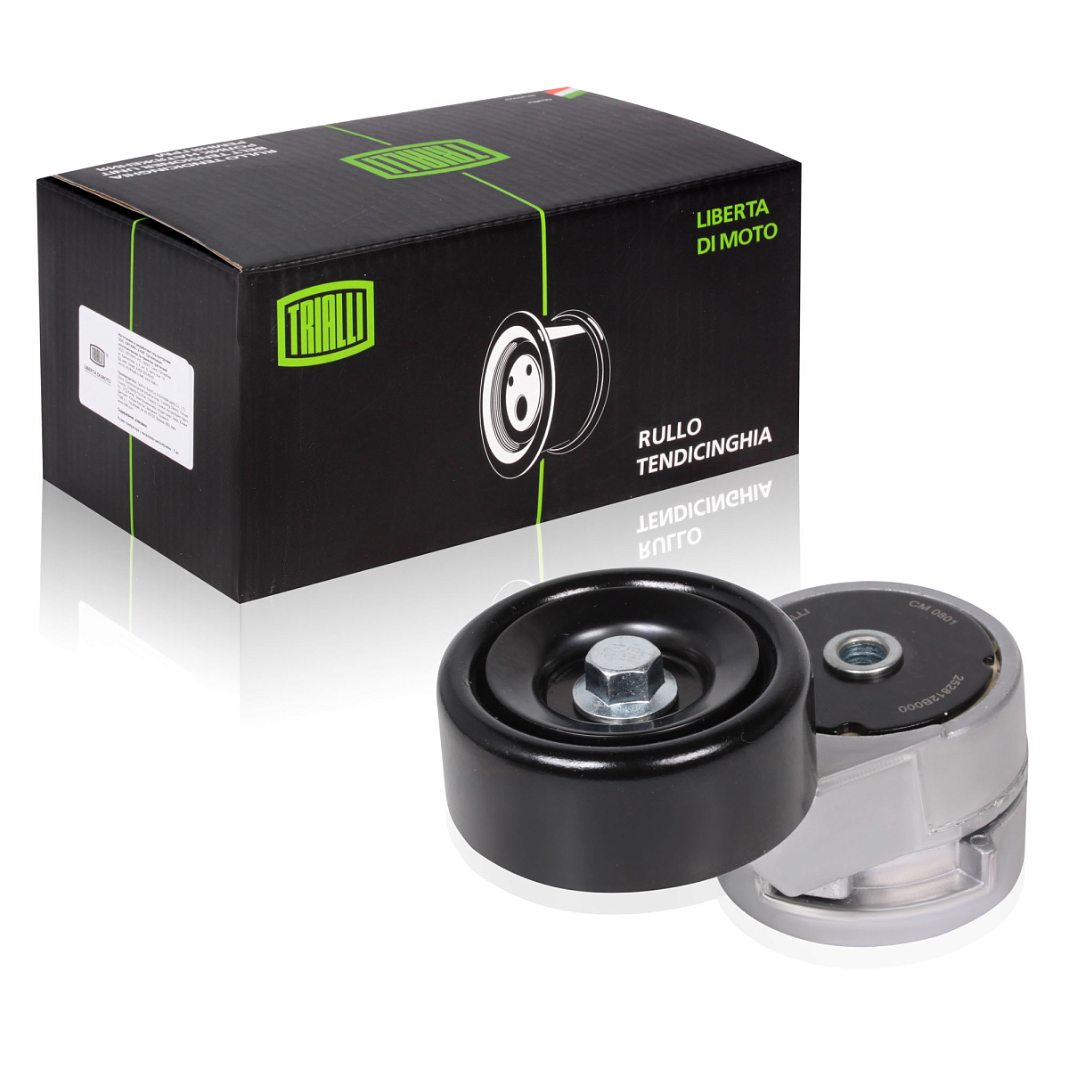 Ролик приводного ремня для автомобилей Hyundai Solaris (10-)/Kia Rio (10-) 1.4i/1.6i [Gamma] (с натяжным механизмом) (CM 0801)