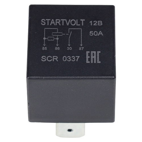 Реле защиты стартера 12V 50A 4 контакта (без кронштейна, с резистором)