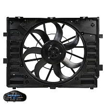 Электровентилятор охлаждения для автомобилей Touareg II (10-) (с кожухом) (600W)
