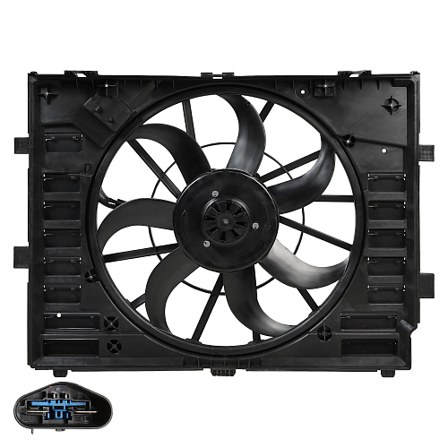 Электровентилятор охлаждения для автомобилей Touareg II (10-) (с кожухом) (600W)