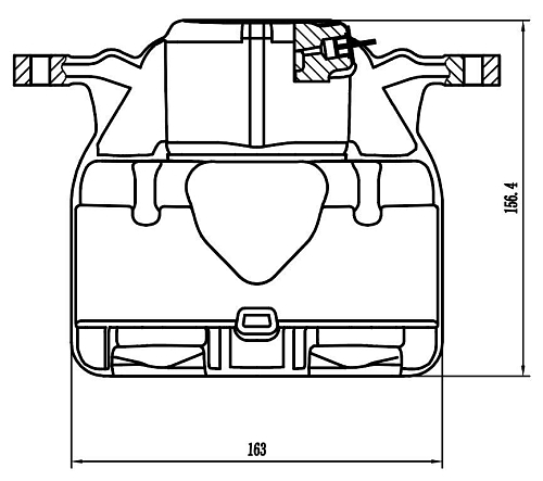 Суппорт тормозной для автомобилей Geely Monjaro (21-) передний правый d=60мм