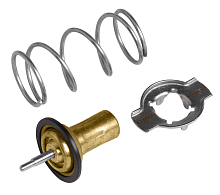 Термостат для автомобилей Лада 2190 Гранта/Vesta/Калина II/Datsun on-Do (85°С) (термоэлемент, обрезиненный клапан) (тип BEHR)