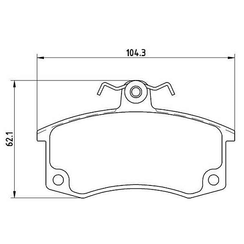 Колодки тормозные дисковые передние (керамические) для автомобилей Лада 2110 (в комплекте с 2-мя датчиками) [серия PRO]