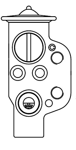 Клапан расширительный кондиционера (ТРВ) для автомобилей Polo Sed. (11-)/Fabia II (07-)