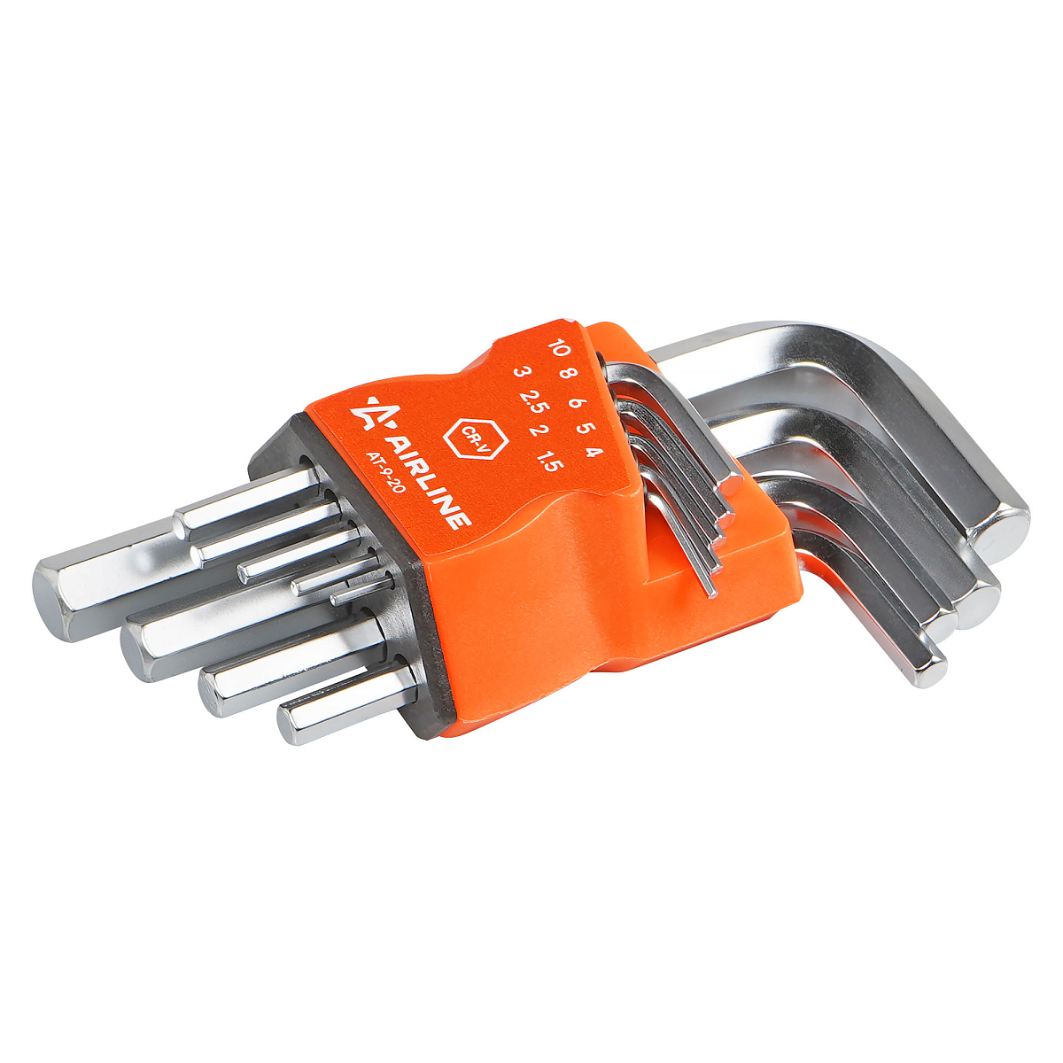 Набор ключей шестигранных коротких 9пр. (1.5-10мм) пласт.подвес