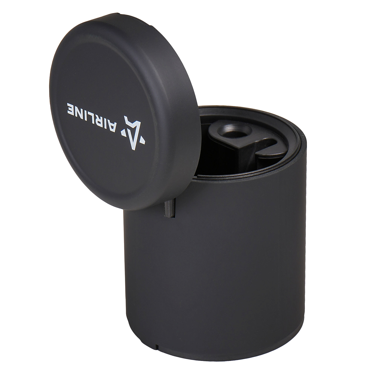 Пепельница в подстаканник с автоматической подсветкой, цвет черный