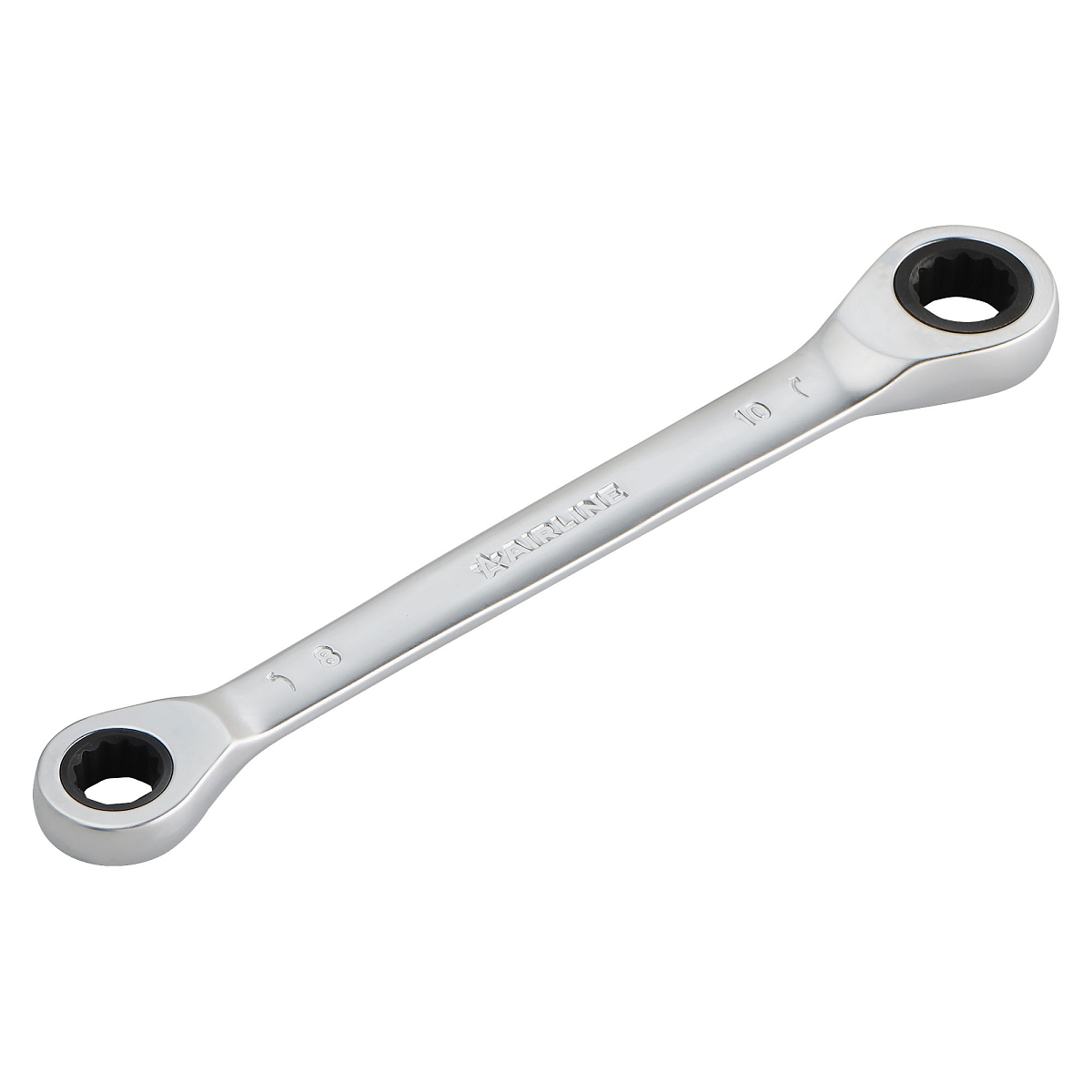 Ключ накидной трещоточный 8х10 PRO, пласт.подвес