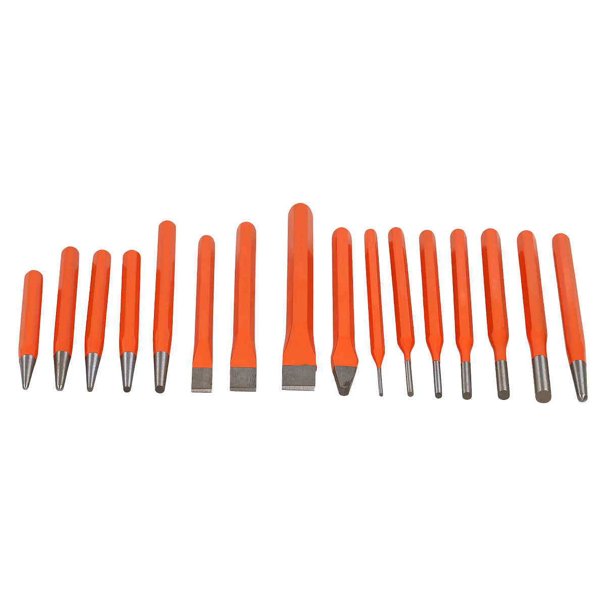 Набор ударного инструмента 16 пр.(зубило, кернер, выколотка, добойник) сумка