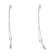 Рычаги стеклоочистителя для автомобилей Лада 2110-12/Приора (к-т 2 шт., 480 мм, крюк)