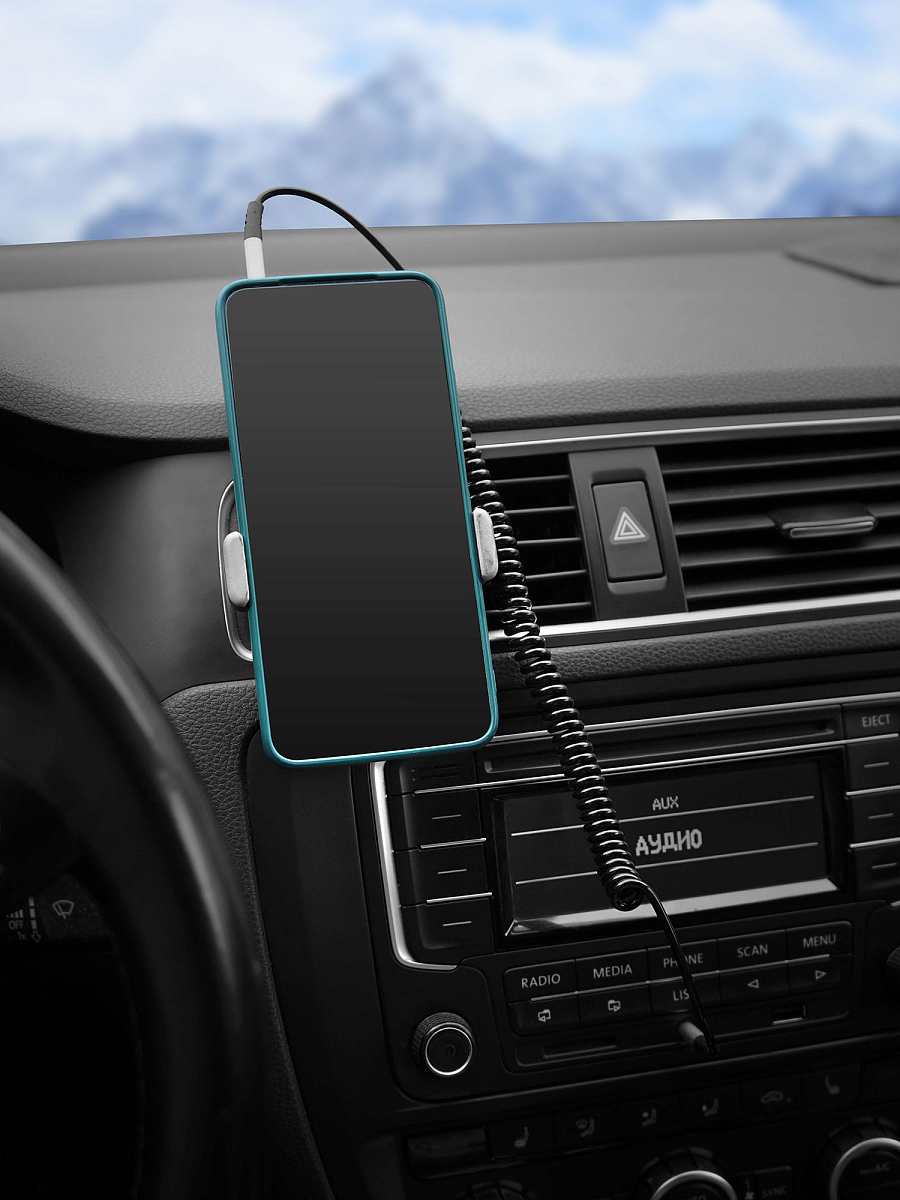 Кабель AUX 3.5 mm Jack - 3.5 mm Jack 1.8м, черный