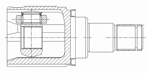ШРУС внутренний для автомобилей Mitsubishi Lancer X (07-) 1.8i/2.0i MT
