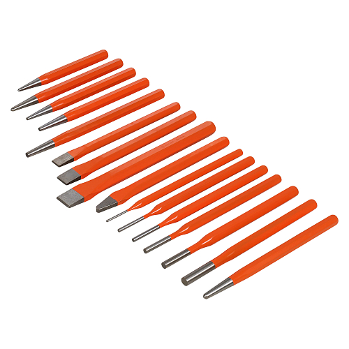 Набор ударного инструмента 16 пр.(зубило, кернер, выколотка, добойник) сумка