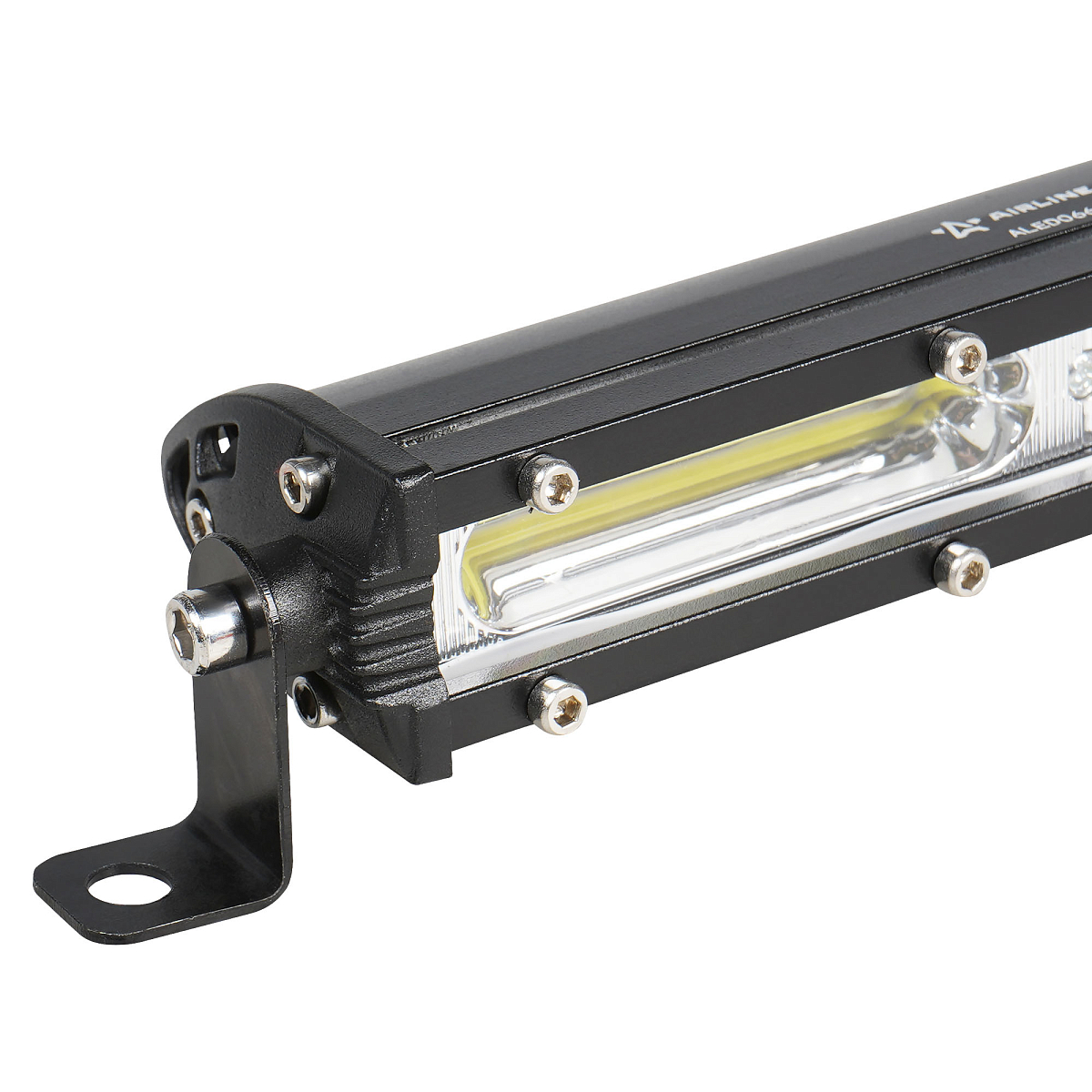 Фара (балка) светодиодная однорядная, 2COB (24LED), дальний свет, 12Вт, 186x30x47мм, 12/24В