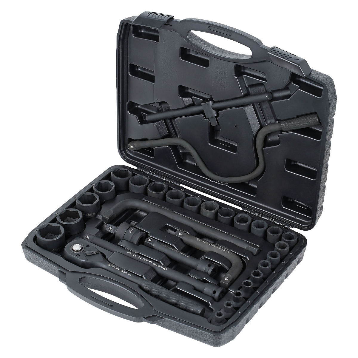 Набор головок ударных 1/2"DR L=78мм, 31пр. (8-32мм) пласт.кейс