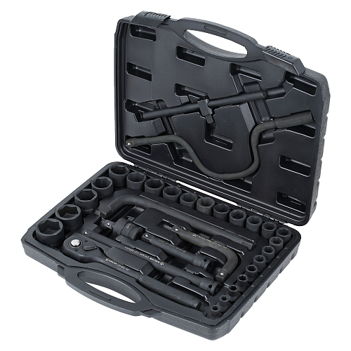Набор головок ударных 1/2"DR L=78мм, 31пр. (8-32мм) пласт.кейс