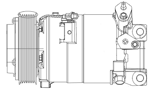 Компрессор кондиционера для автомобилей Nissan Teana (J32) (08-)/Murano (Z51) (08-)