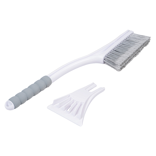 Щетка от снега и льда с мягкой распушённой щетиной + скребок (54 см)