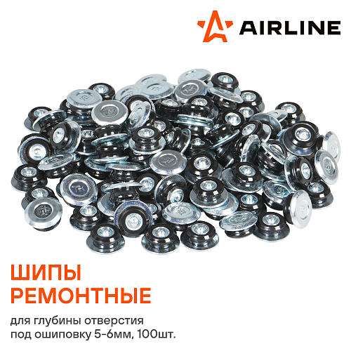 Шипы ремонтные 6 мм, 100 шт. в пакете со стикером