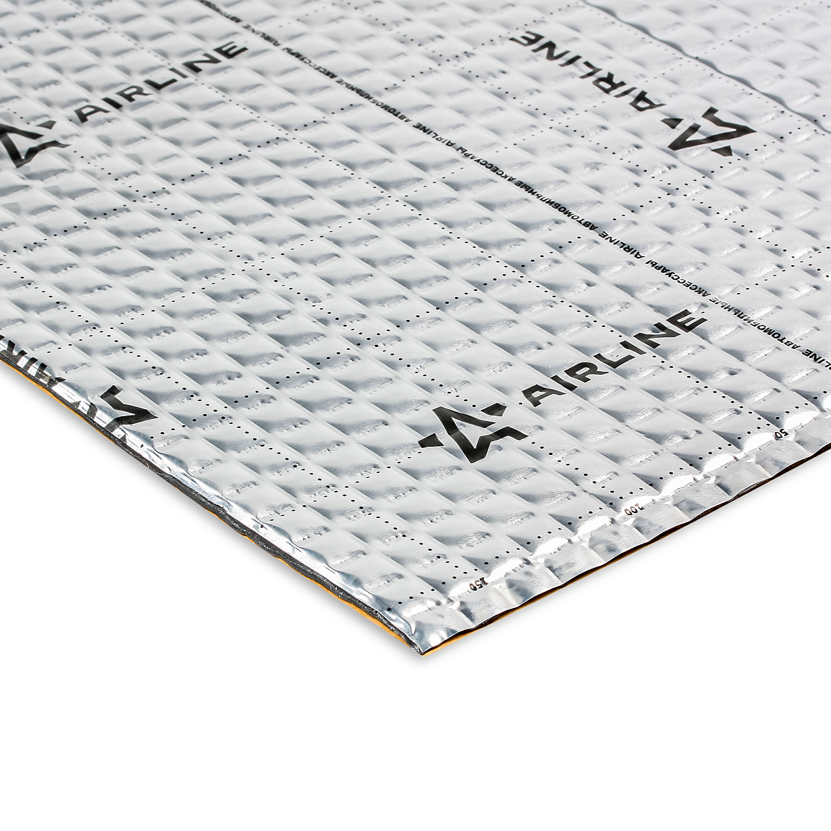 Шумоизоляция (вибро) "Base 3" (25*40 см), КС, 3 мм, фольга 60 мкм. КМП 0,23