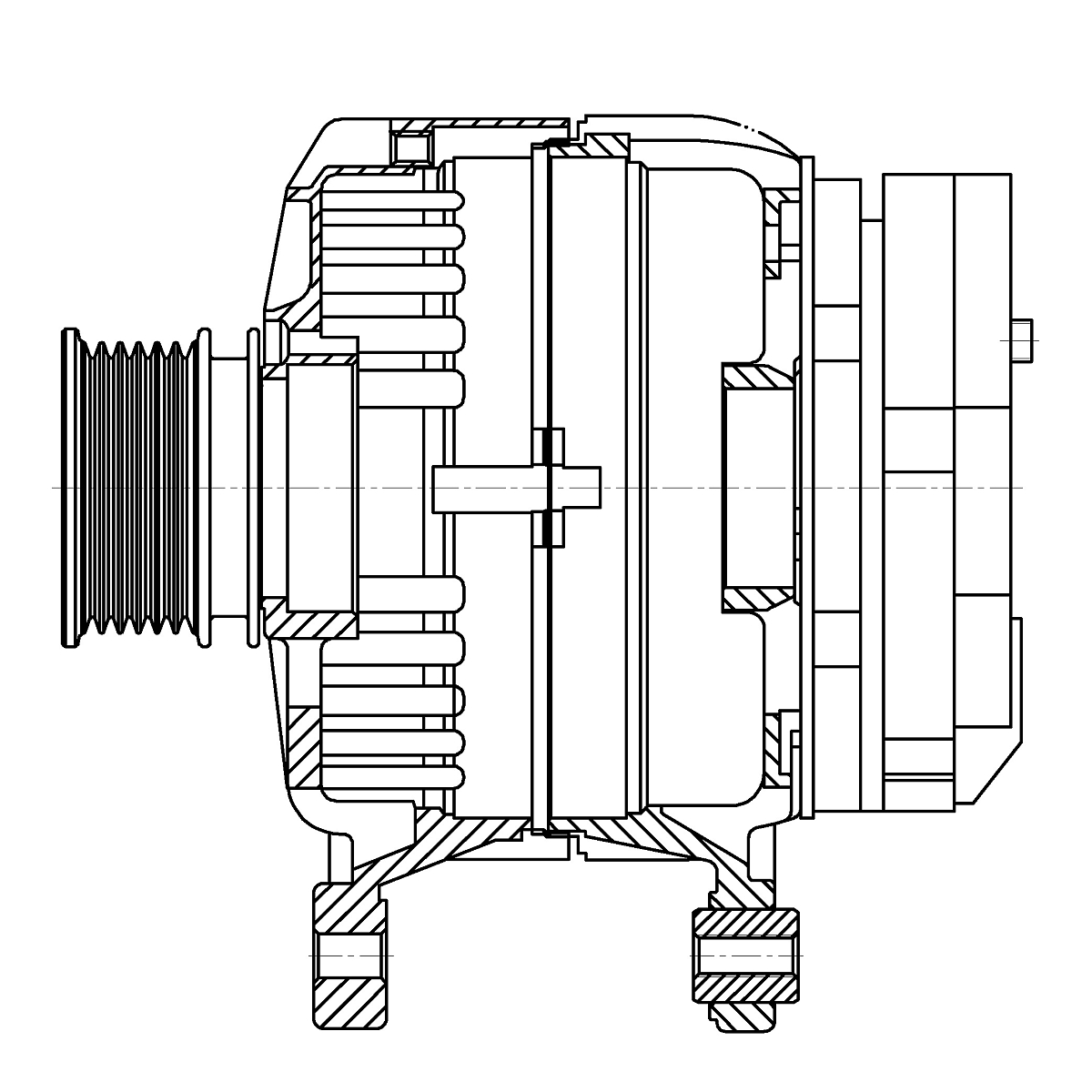 Генератор для автомобилей VAG Fabia II (07-)/Octavia I (00-)/Polo (09-) 1.4i 80A