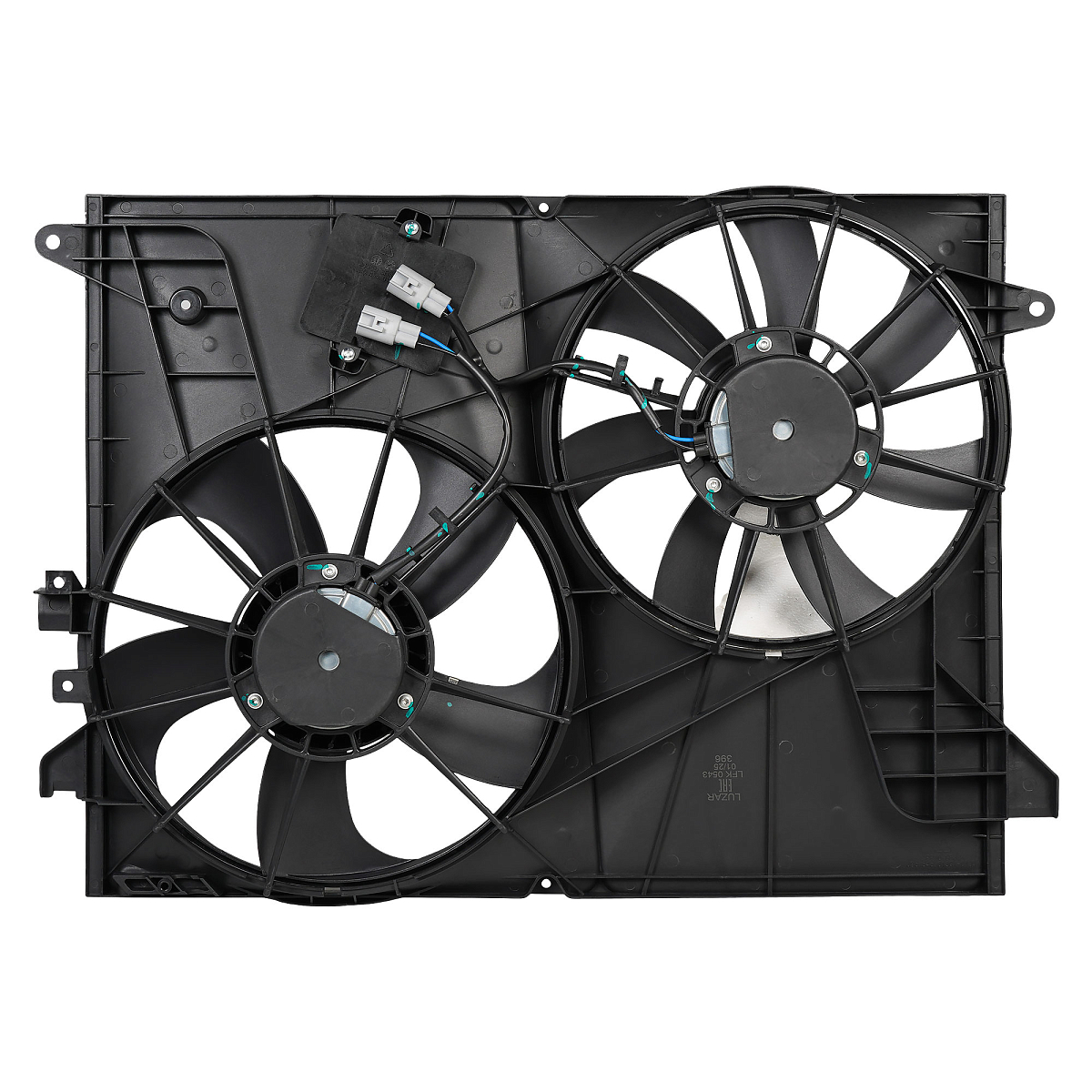 Электровентилятор охлаждения для автомобилей Chevrolet Captiva (06-)/Opel Antara (07-) (2 вент.) (с кожухом)