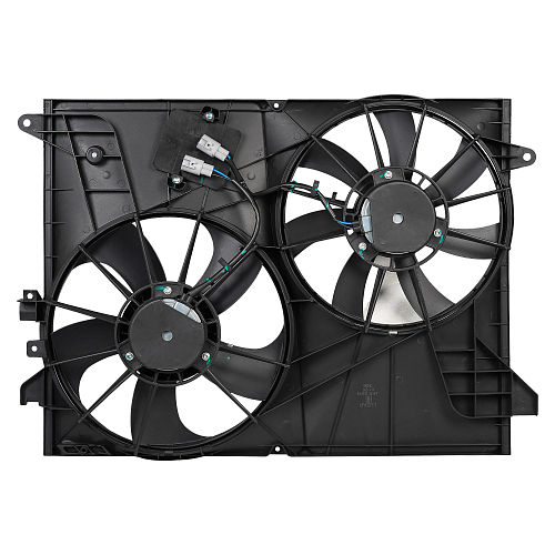 Электровентилятор охлаждения для автомобилей Chevrolet Captiva (06-)/Opel Antara (07-) (2 вент.) (с кожухом)