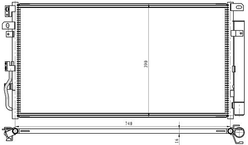 Радиатор кондиционера для а/м LiXiang L8/L9 (22-)
