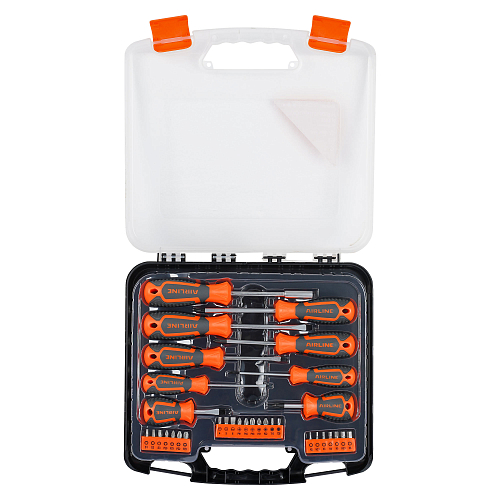 Набор отвёрток и бит 33пр. (SL, PH, PZ, HEX, TORX, SQUARE) пласт.кейс