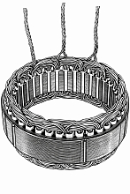 Статор генератора для автомобилей SsangYong Kyron (05-)/Rexton (06-)/Actyon (05-) 2.0Xdi/2.7Xdi (D=138мм)