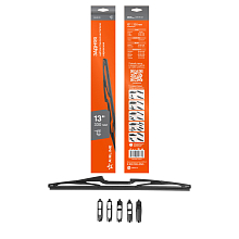 Щетка стеклоочистителя 330 мм (13") задняя каркасная, 5 адаптеров