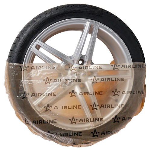 Пакеты для колес R12-22, 20 шт в рулоне, 115х115 см, 18 мкм, оранж.